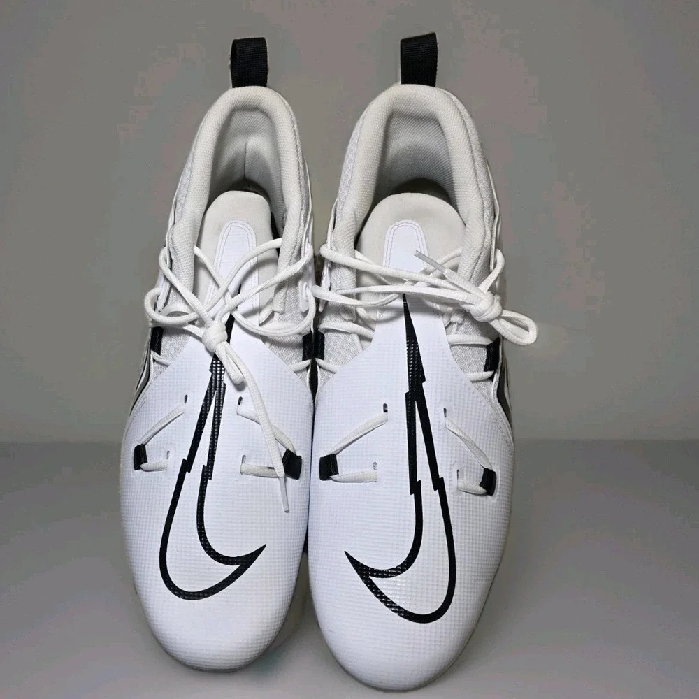 Nike Alpha Menace 3- Mens Sz 18. Shark White Black Football Cleats DM1788 103